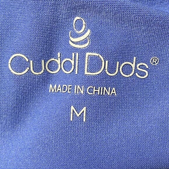 Cuddl Duds, blue/purple long sleeve super comfy tunic, size M - Picture 9 of 11